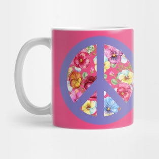 Flower Peace Sign Mug